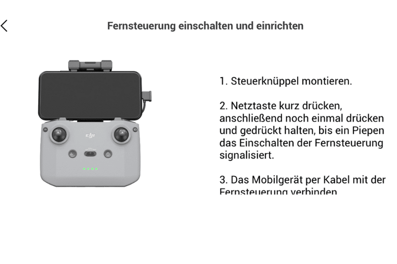 Eine Schritt-für-Schritt-Anleitung sagt Dir wie Du vorgehen musst um Deine Drohne mit der DJI Fly App zu verbinden